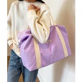 パープル | ボストンバッグ レディース 大容量 | ninon