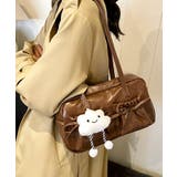 ブラウン/ムラ染 | ボストンバッグ レディース 旅行 | ninon