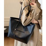 ブラック | トートバッグ レディース ファスナー付き | ninon