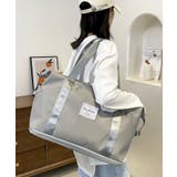 ライトグレー | ボストンバッグ レディース 大容量 | ninon