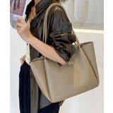 グレイッシュベージュ | トートバッグ レディース ファスナー付き | ninon