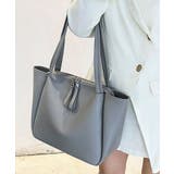 グレー | トートバッグ レディース ファスナー付き | ninon