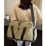 グリーン | ボストンバッグ レディース 大容量 | ninon