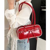 レッド/ホワイトライン | ボストンバッグ レディース 軽量 | ninon