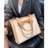 ホワイト/ベージュ | トートバッグ レディース おしゃれ | ninon