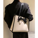 ホワイト/ブラック | トートバッグ レディース おしゃれ | ninon