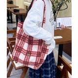 レッド(ビッグチェック) | トートバッグ レディース おしゃれ | ninon