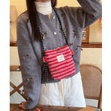 ピンクボーダー | ポシェット レディース スマホポシェット | ninon
