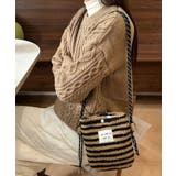 ブラウンボーダー | ポシェット レディース スマホポシェット | ninon