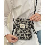 グレーレオパード | ポシェット レディース スマホポシェット | ninon