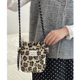 アイボリーレオパード | ポシェット レディース スマホポシェット | ninon