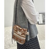 キャメルエスニック | ポシェット レディース スマホポシェット | ninon