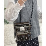 グレーエスニック | ポシェット レディース スマホポシェット | ninon