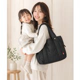 ブラック | マザーズバッグ トートバッグ 軽量 | ninon