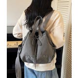 グレー | 巾着バッグ レディース ナイロン | ninon