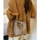 グレージュ | 巾着バッグ レディース ショルダーバッグ | ninon