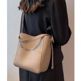 グレージュ | バケツ型 ワンハンドルバッグ レディース | ninon