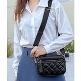 ブラック | キルティング ショルダーバッグ レディース | ninon