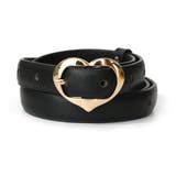 ラウンド/ブラック | ベルト レディース PUレザー | ninon