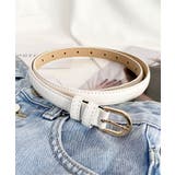 ホワイト | ベルト レディース PUレザー | ninon