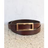 ゴールド×モカ | ベルト レディース メンズ | ninon