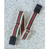 ベージュ/グリーンWライン | ベルト レディース メンズ | ninon