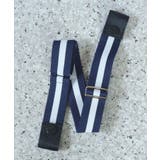 ネイビー/ホワイトライン | ベルト レディース メンズ | ninon