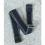 ブラック/ホワイト細ライン | ベルト レディース メンズ | ninon