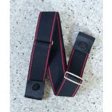 ブラック/レッド細ライン | ベルト レディース メンズ | ninon