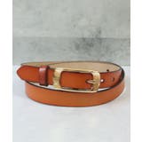 テラコッタ×ゴールド | ベルト レディース メンズ | ninon