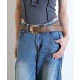 フラワーモチーフ/GD/3.8cm幅 | ベルト レディース おしゃれ | ninon