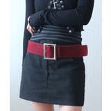 ワインレッド | ベルト レディース ジーンズ | ninon