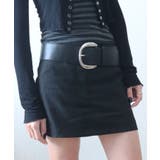 SV/ブラックPUレザー | ベルト レディース 太 | ninon