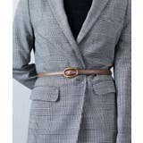 ブラウン/GD | ベルト レディース 穴なし | ninon