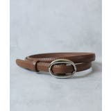 ブラウン/SV | ベルト レディース 穴なし | ninon