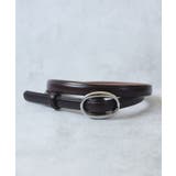 チョコ/SV | ベルト レディース 穴なし | ninon