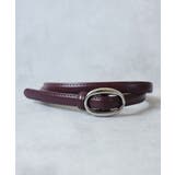 ワインレッド/SV | ベルト レディース 穴なし | ninon