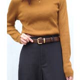 ブラウン/GD | ベルト レディース 牛革 | ninon