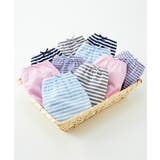 ベーシックボーダー | 綿１００％プリント ゴムが肌側にあたらない深ばき丈ショーツ１０枚組 | nissen