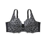 ブラック(ピオニー柄) | ブラジャー 脇高 編レース | nissen