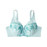 サックス×グリーン | バストをしっかり包むフルカップブラジャー | nissen