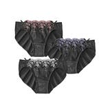 ダークカラー3枚組 | ショーツ フラワーレース コーディネートショーツ | nissen