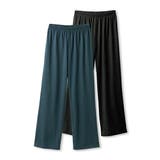 ネイビー+黒 | パジャマ ルームウェア 綿混 | nissen