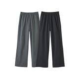 黒+チャコール杢 | パジャマ ルームウェア 綿混 | nissen