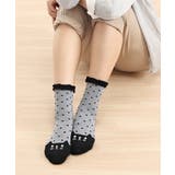 足口ゆったり にゃんこなクルーソックス7足組 | nissen | 詳細画像2 