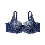 ネイビー×サックス | ブラジャー 脇背中高い フルカップブラジャーニッセン | nissen