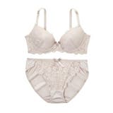 ベージュ | ブラショーツセット カラーランジェリー ブラジャー | nissen