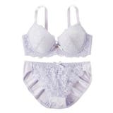 ラベンダー | ブラショーツセット カラーランジェリー ブラジャー | nissen