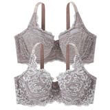 グレージュ×グレージュ | ブラジャー フルカップブラジャー２枚組 ( | nissen