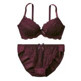 パープル | ブラショーツセット ダークカラー フロント | nissen